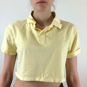 Cropped yellow polo 💜 don’t remember og price
